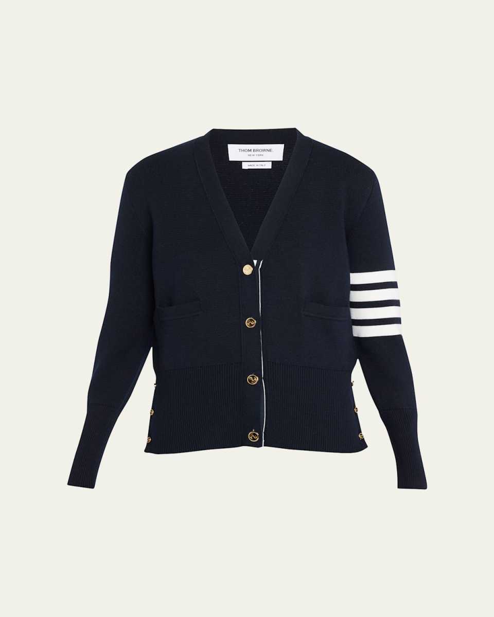 4-Bar Milano-Stitch Cardigan